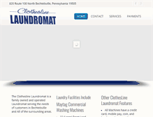 Tablet Screenshot of clothesline-laundromat.com
